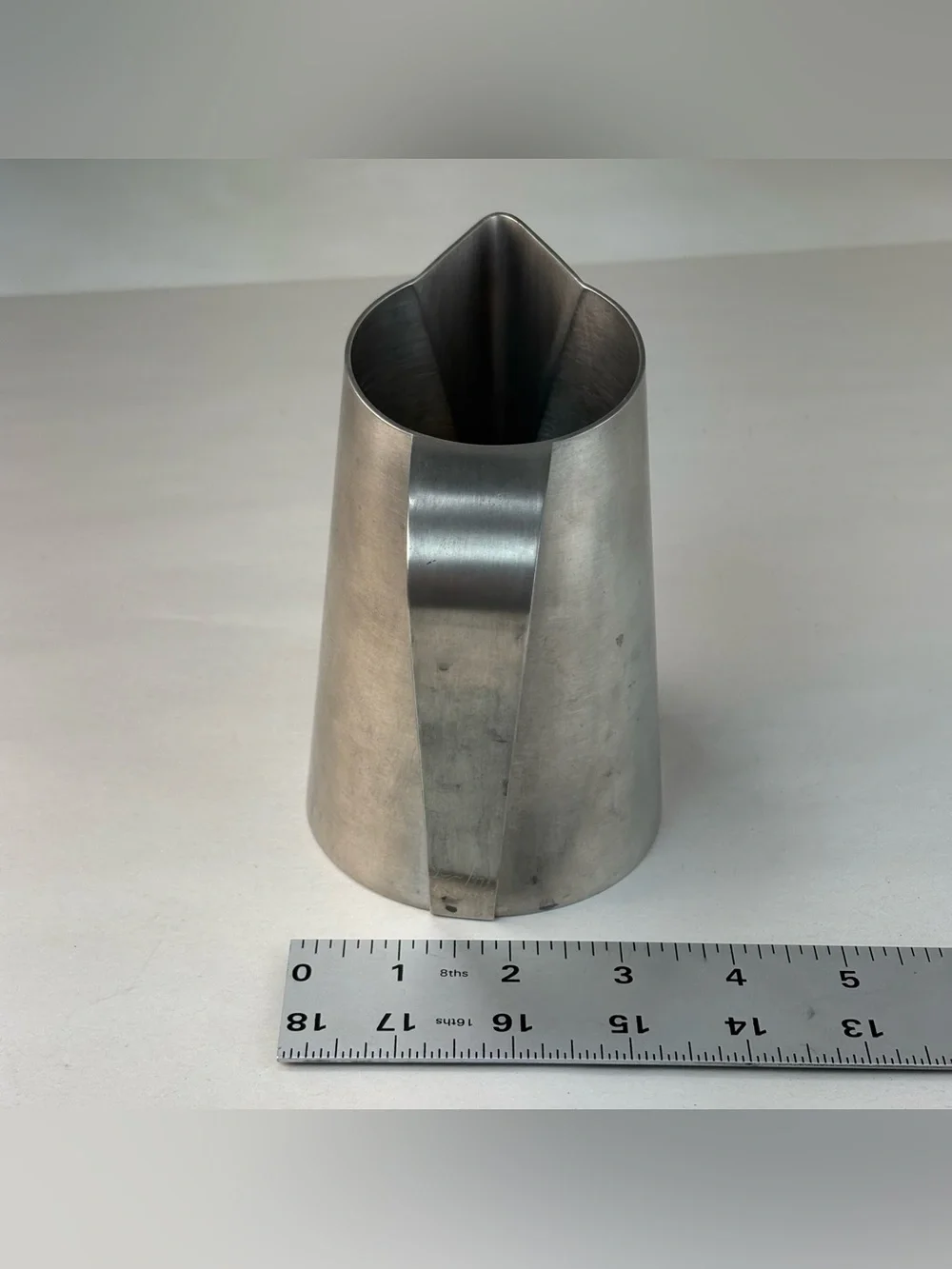 1970s Modern Design Pewter Pitcher Handmade by Ivan H. Crowell | Made in Canada